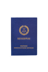 Reisepass DDR auf wei&szlig;