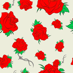 Stylish floral background pattern