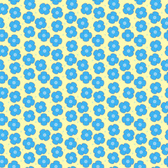 Floral vector seamless pattern. Fine texture with flowers
