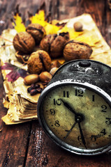 broken clock and forest attributes autumn