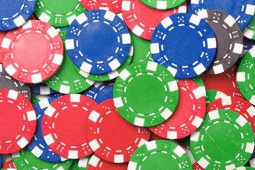 Chaos abstract color photo closeup