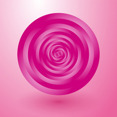 rotating pink circles