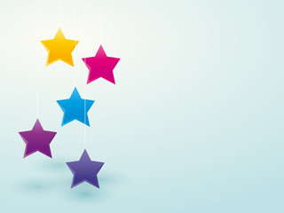 stars hung on the thread