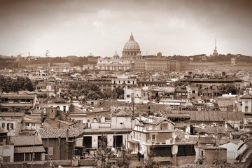 Rome - sepia tone city