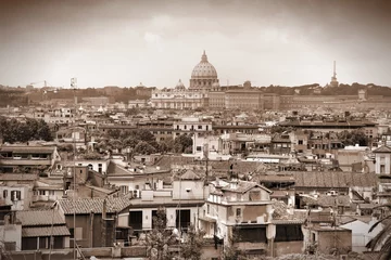 Türaufkleber Rome - sepia tone city © Tupungato