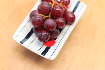 Red grape berries