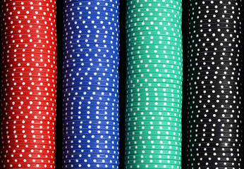 Casino chips as a background