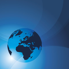 3D Earth Globe - Technology Background