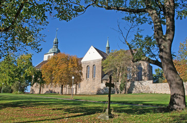 Naklejka premium Helmstedt: Klosterkirche St. Marienberg (1176, Niedersachsen)