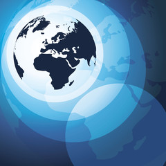 3D Earth Globe , World Map Background