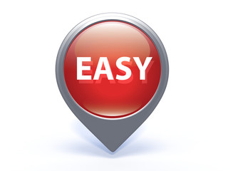 easy pointer icon on white background