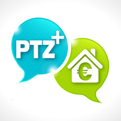 Obraz premium bulle rayée : ptz+