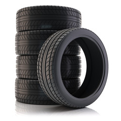 Group of automotive tires © Oleksandr Delyk