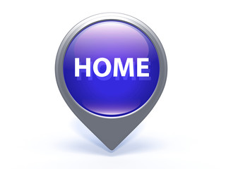 home pointer icon on white background