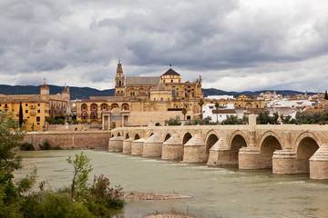 Fototapeta na wymiar Римский мост (Puente romano de Córdoba). Кордова. Испания