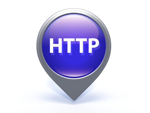 http pointer icon on white background