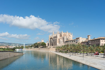 Fototapeta premium Ausblick auf die Kathedrale von Palma