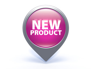 new product pointer icon on white background