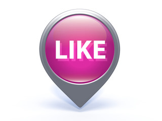 like pointer icon on white background