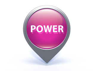 power pointer icon on white background
