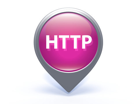 http pointer icon on white background