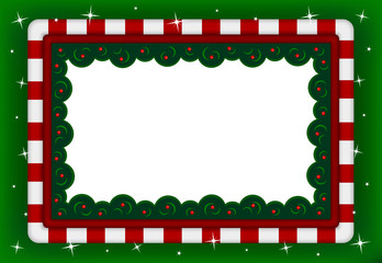 biglietto cornice natalizia