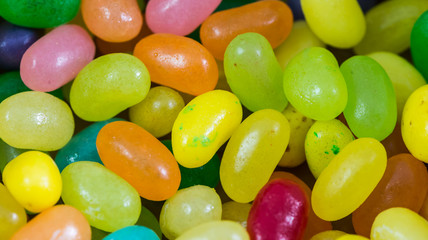 Colorful Jelly Beans Background