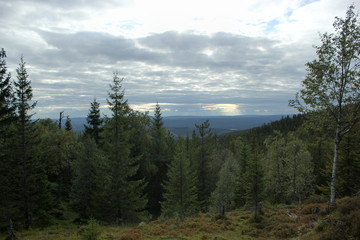 View from the mountain hastskar in Varmland, Sweden