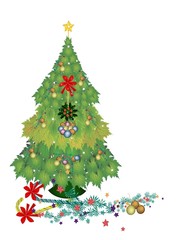 Beautiful Maple Christmas Tree with Candy Canes