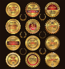 Premium, quality retro vintage labels collection