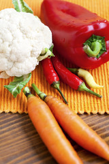 fresh organic vegetables