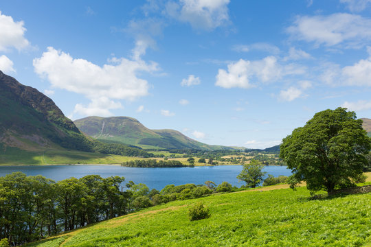 Crummock Water Lake District Cumbria England UK near Buttermere