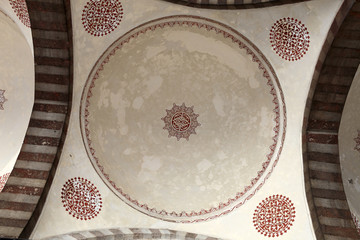 Details ceiling arcade of blue mosque