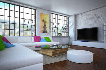 luxurios apartment - living room - shot 3