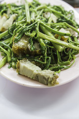 Fried pork with vegetables