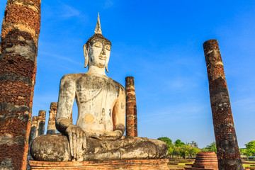 Sukhothai historical park around 800 years in Thailand