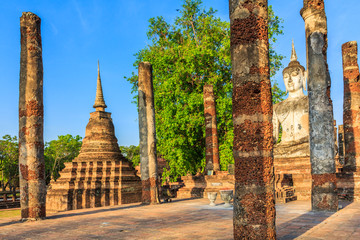 Sukhothai historical park around 800 years in Thailand