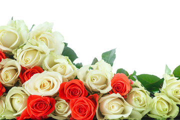 bouquet of red and yellow roses