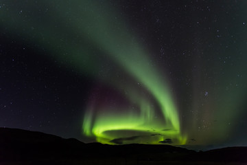 Aurore boréale en Islande