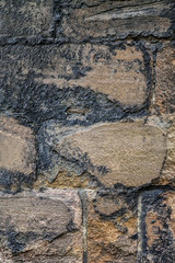 Detailed old sandstone wall