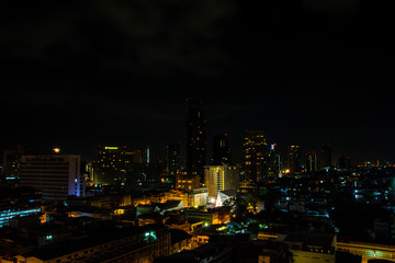 Fototapeta na wymiar Landscape Town at night