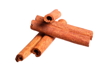 Cinnamon isolated on white background