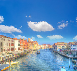 Obraz premium Venice Grand Canal under white clouds
