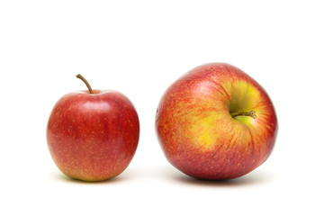 ripe apples isolated on white background