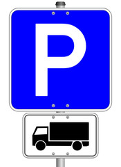 LKW Schild Parkplatz #141023-svg03