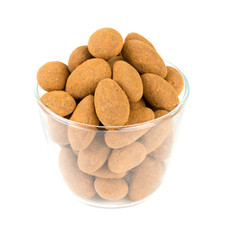 almonds in chocolate with cinnamon