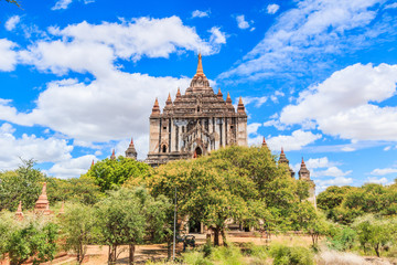Ancient pagodas in Old Bagan, Bagan-Nyaung U, Myanmar