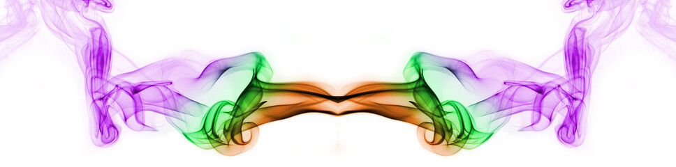 colorful smoke of Joss stick