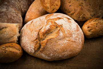 Close-up of traditional bread