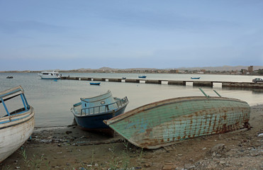 Fototapeta na wymiar harbor of el quesir